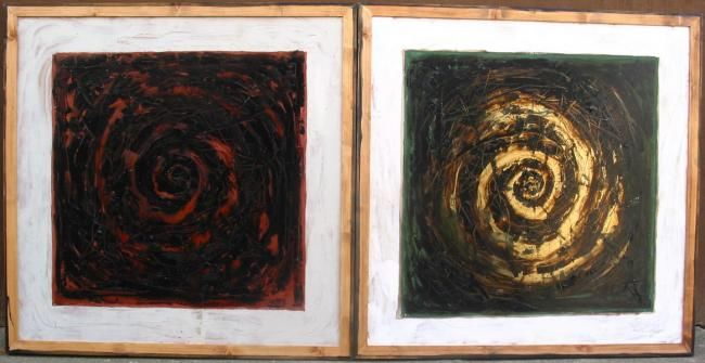 Painting titled "Anodonta anatina-pa…" by Aleksej Daniel Djermanovic, Original Artwork