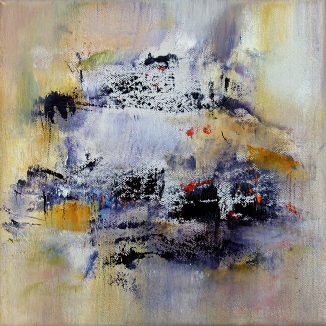 Painting titled "Haïku 7" by Muriel Cayet, Original Artwork