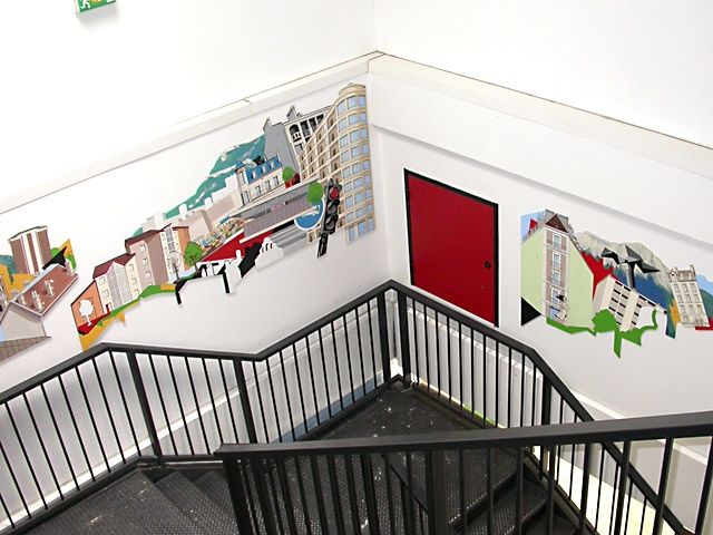 Peinture intitulée "SITE DE SASSENAGE /…" par Nessé, Œuvre d'art originale, Acrylique
