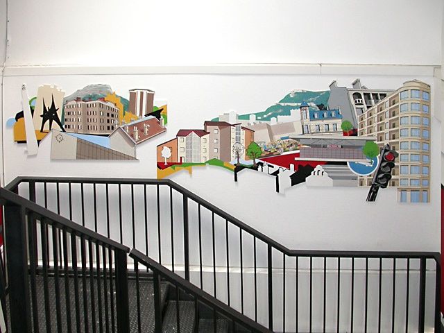 Peinture intitulée "SITE DE SASSENAGE /…" par Nessé, Œuvre d'art originale