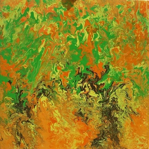 Peinture intitulée "Fusion G13" par Marc Lasserre, Œuvre d'art originale, Huile