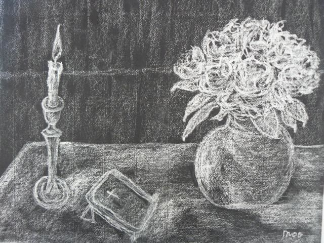 Peinture intitulée "Lectio Divina" par Mog, Œuvre d'art originale, Huile