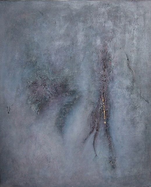 Peinture intitulée "la cicatrice rouge" par Marie-Sylvie Riviere, Œuvre d'art originale