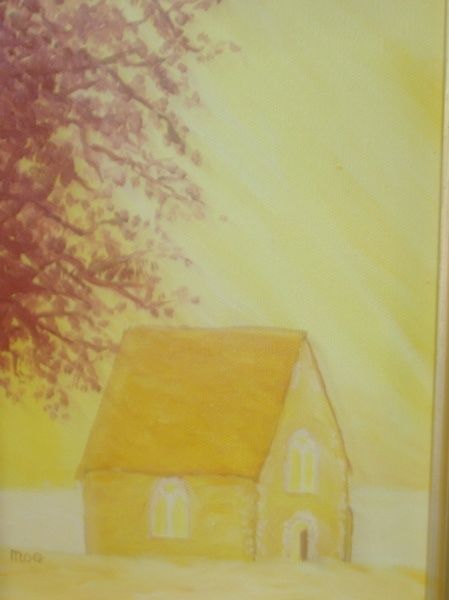 Peinture intitulée "Chapelle de Saint C…" par Mog, Œuvre d'art originale, Huile
