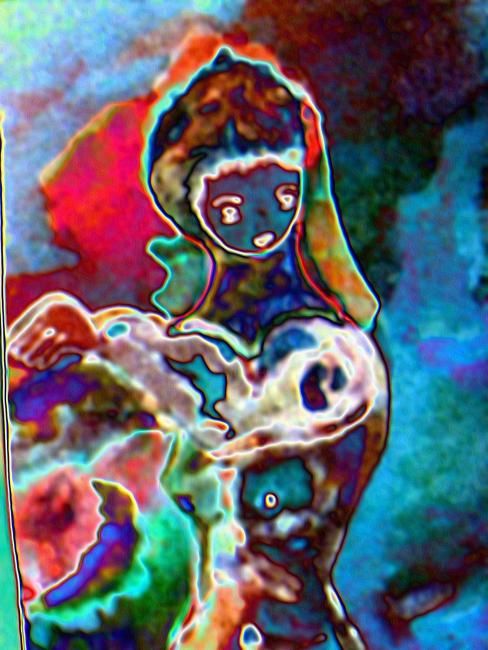 "Femme céleste" başlıklı Dijital Sanat Lisette tarafından, Orijinal sanat, Dijital Resim