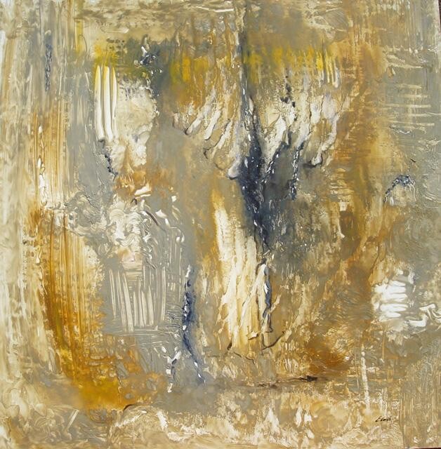 Painting titled "Menorah" by Elisa Cook Benbassat Bassat, Original Artwork, Oil