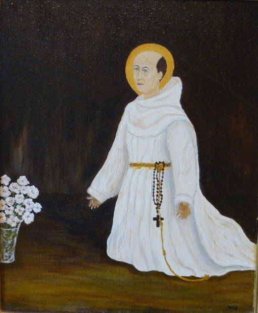 Peinture intitulée "Moine en oraison" par Mog, Œuvre d'art originale, Huile