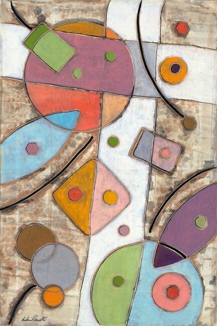 Painting titled "Il crocevia" by Andrea Benetti, Original Artwork, Oil