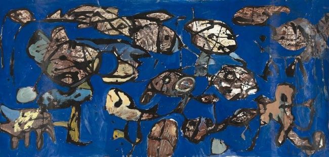 Painting titled "aquarium" by Tuul, Original Artwork