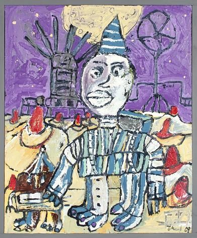 Painting titled "rocetman" by Tuul, Original Artwork