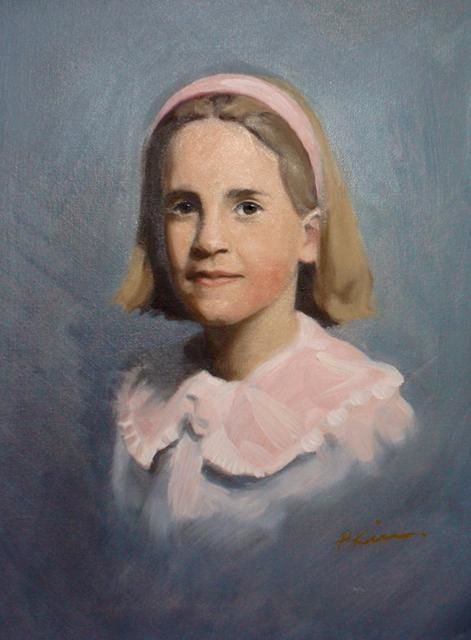 Painting titled "Sandra" by Peter Kiesners, Original Artwork, Oil