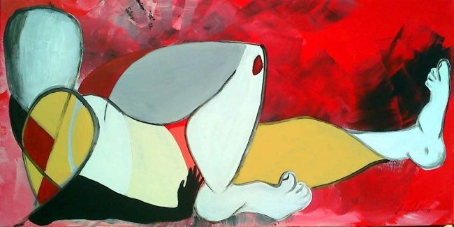 Peinture intitulée "Farniente" par Jean-Louis Gaillard, Œuvre d'art originale, Acrylique Monté sur Châssis en bois