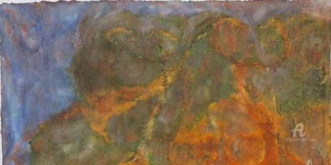 Painting titled "Tree Mothers Dancin…" by Mariska Ma Veepilaikaliyamma, Original Artwork, Oil