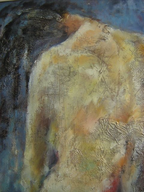 Painting titled "Detail -Silence1" by Aleksandar Kostic, Original Artwork