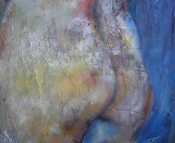 Painting titled "Detail -Silence4" by Aleksandar Kostic, Original Artwork
