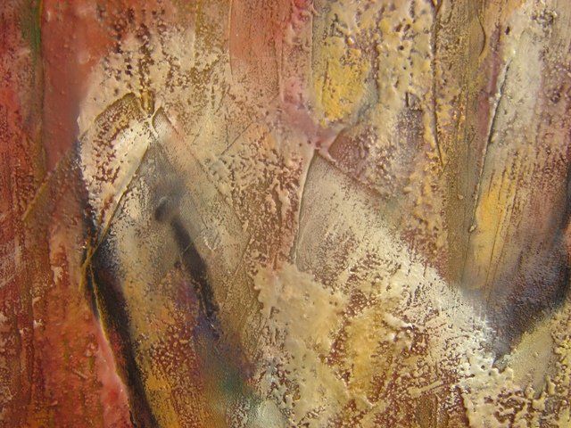 Painting titled "Detail -Fire desire" by Aleksandar Kostic, Original Artwork