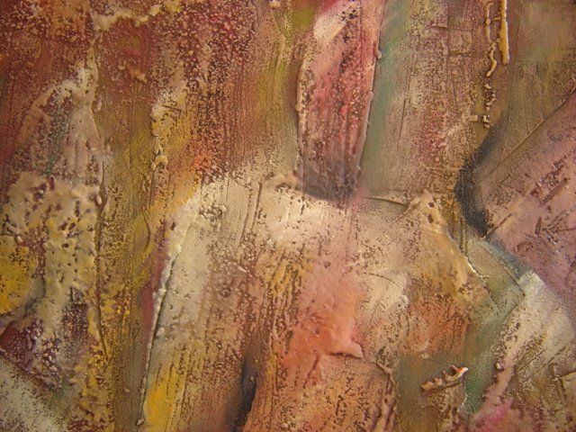 Painting titled "Detail -Fire desire1" by Aleksandar Kostic, Original Artwork