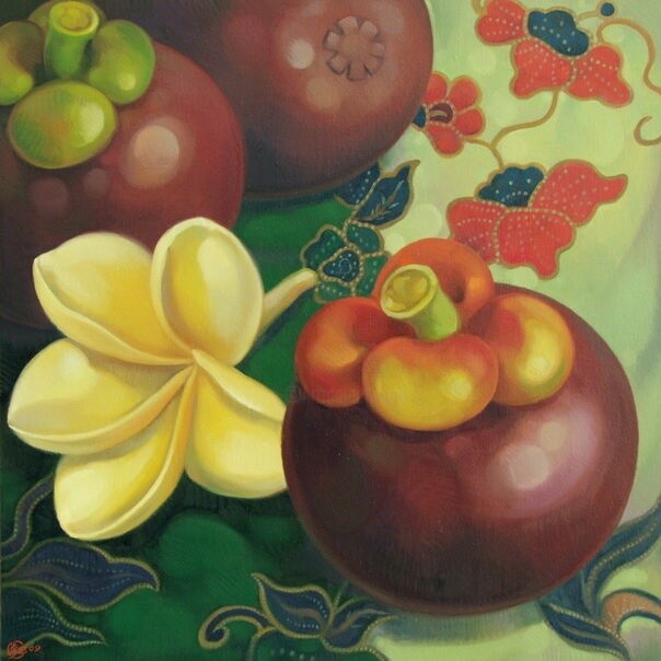 Schilderij getiteld "Still Life 1" door Choong Ching Liew, Origineel Kunstwerk
