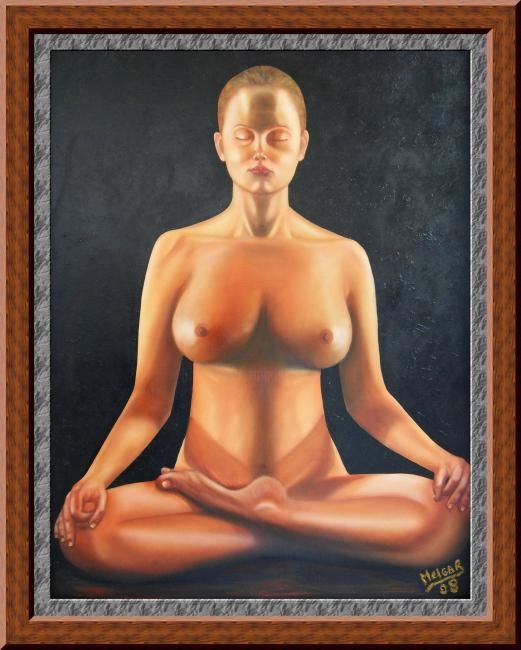 Painting titled "EL DESPERTAR" by Julio Melgar, Original Artwork, Oil