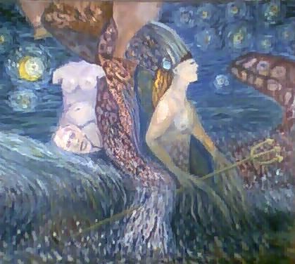 Painting titled "Sea Prince" by Rowney Abbott, Original Artwork, Oil
