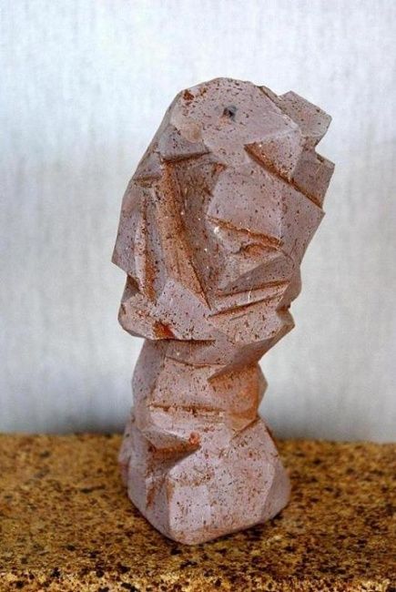 Sculptuur getiteld "Cap" door Enric Santamaria Eulogio, Origineel Kunstwerk, Terra cotta
