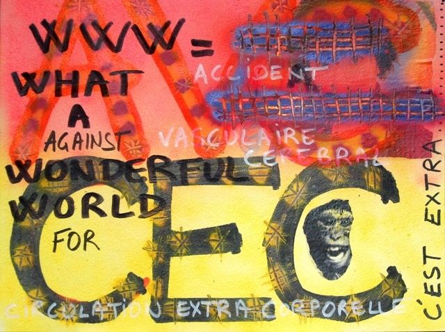 Painting titled "WWW" by Toytoy, Original Artwork