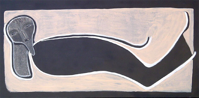 Peinture intitulée "n° 41" par Nadine Thomas, Œuvre d'art originale, Huile