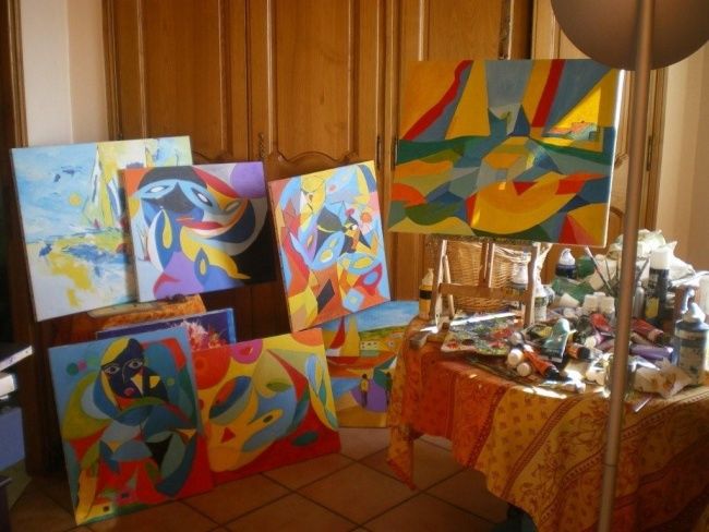 Painting titled "Quelques toiles" by Lesarts, Original Artwork