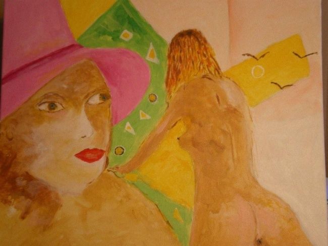 Painting titled "Toile" by Lesarts, Original Artwork