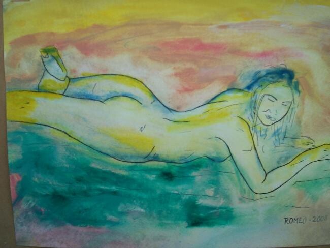Pintura intitulada "Desenhos coloridos" por Romeo Zanchett, Obras de arte originais