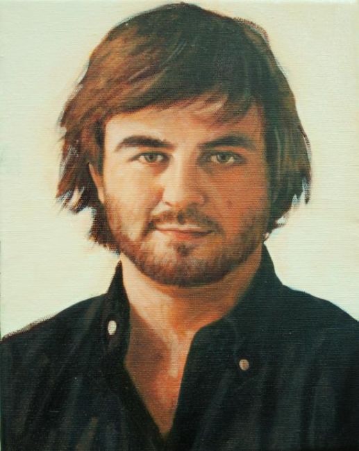 Pintura intitulada "Auto-Retrato" por Diogo Muñoz, Obras de arte originais