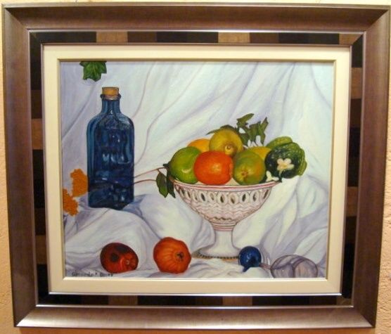 Painting titled "Bodegón" by Gerardo Rodriguez Granda, Original Artwork, Oil