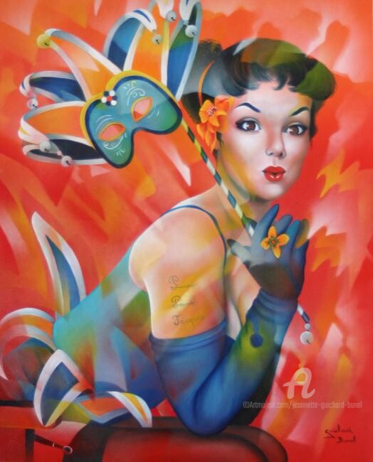 Peinture intitulée "Pour la vie..." par Jeannette Guichard-Bunel, Œuvre d'art originale
