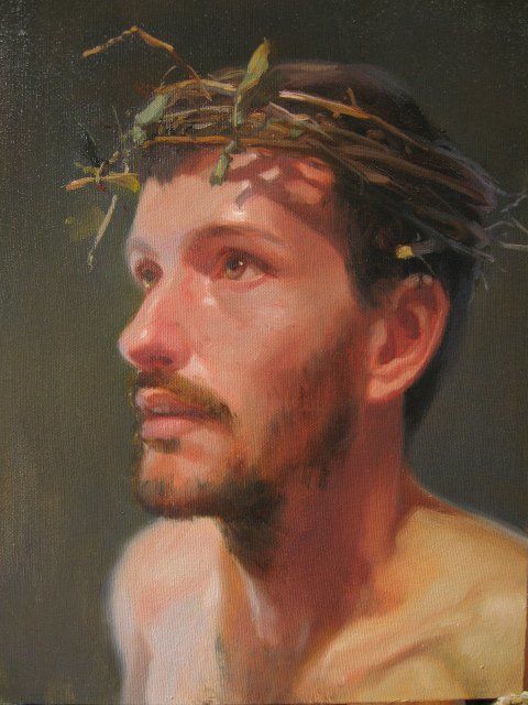 Pintura intitulada "Cristo" por Ronaldo Boner, Obras de arte originais, Óleo