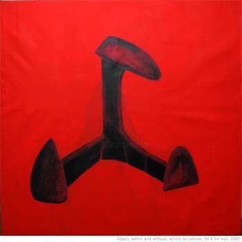 Peinture intitulée "object, within and…" par Raj Kumar Mazinder, Œuvre d'art originale, Huile