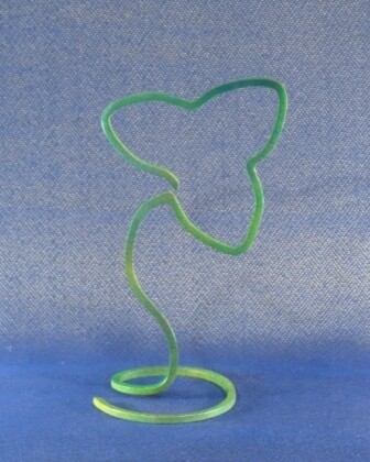 Sculpture titled "82. Clover" by Dimitriy Trifonov (Jo 78), Original Artwork, Metals
