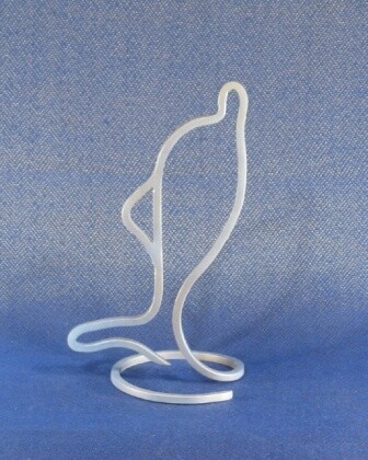 Sculpture titled "127. Dolphin" by Dimitriy Trifonov (Jo 78), Original Artwork, Metals