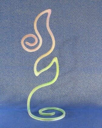 Sculpture titled "98. Flower" by Dimitriy Trifonov (Jo 78), Original Artwork, Metals