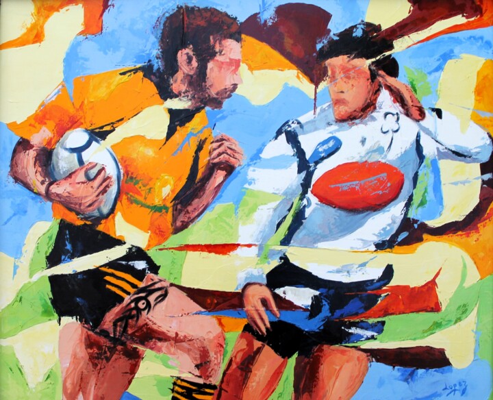 718 Narbonne - Agen 绘画, 23.6x28.7 in