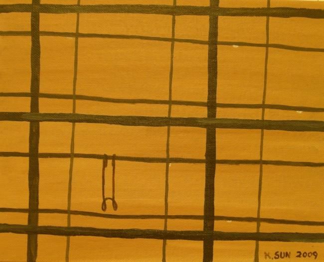 Painting titled "Hook" by Kai-Yu Sun, Original Artwork
