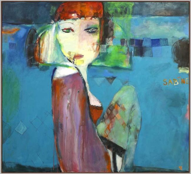 Painting titled "SABINE" by Arturs Akopjans, Original Artwork