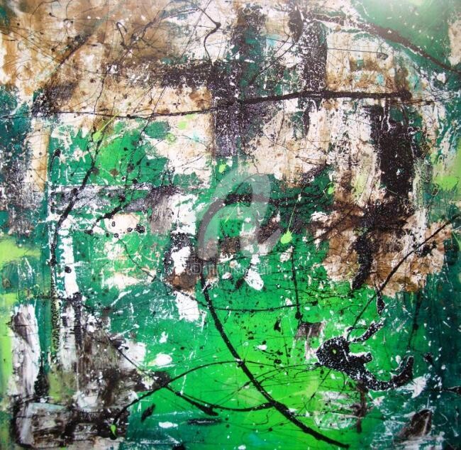 Painting titled "A Soulless Routine" by Sio Montera, Original Artwork