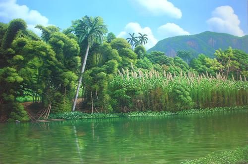 绘画 标题为“Caña Brava” 由Yonniel Suarez Lopez, 原创艺术品, 油