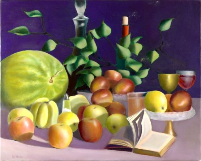Peinture intitulée "Garden of Eden" par Tzvi Abraham, Œuvre d'art originale