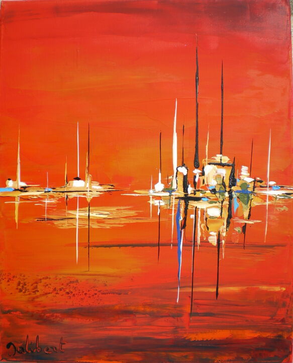 Peinture intitulée "Figuratif Abstrait…" par Francis Jalibert, Œuvre d'art originale, Huile