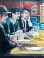 Painting titled "grosse journée" by Serge Marin, Original Artwork, Oil