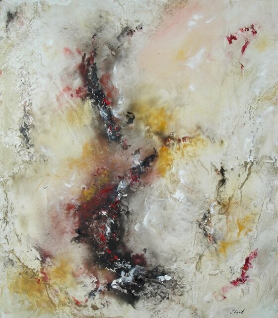 Painting titled "Question sans Répon…" by Elisa Cook Benbassat Bassat, Original Artwork, Oil