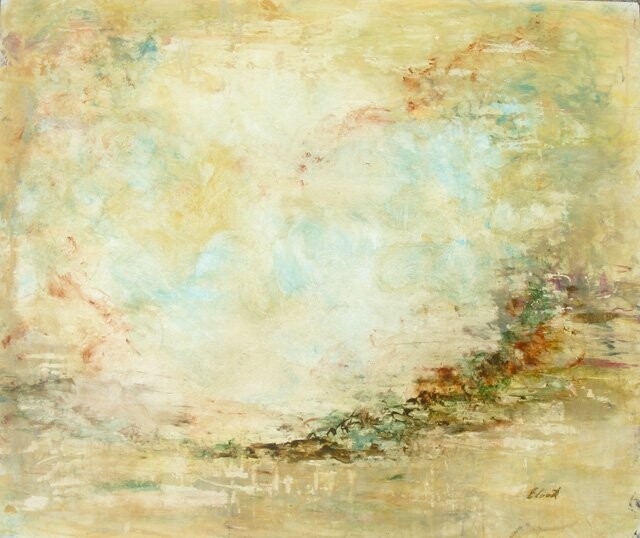 Peinture intitulée "Le silence de l'aube" par Elisa Cook Benbassat Bassat, Œuvre d'art originale, Huile
