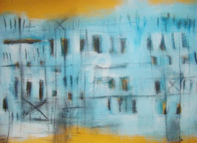 Painting titled "Untitled K" by Sio Montera, Original Artwork, Oil