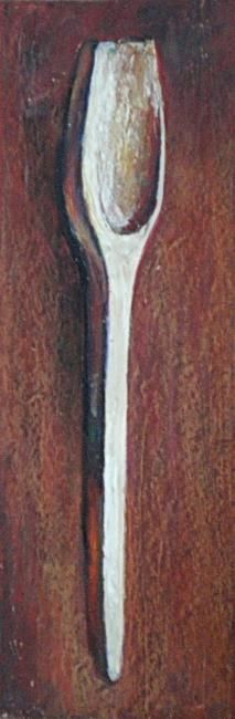 Peinture intitulée "Wood spoon" par Nathalia Chipilova, Œuvre d'art originale, Huile
